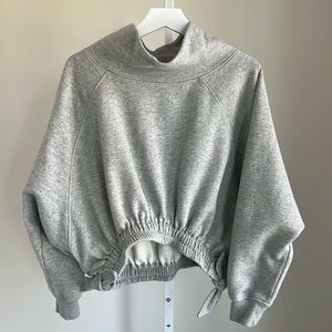 Daily Practice by Anthropologie Long Sleeve Funnel Neck Sweatshirt